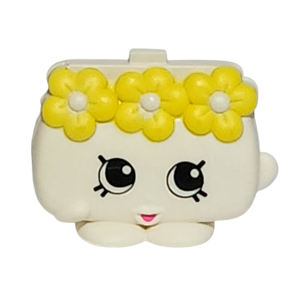 Shopkins Carrie Clutch White Purse Yellow Flowers McDonald's Happy Meal 2015 Toy